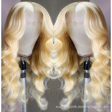 Uniky Wholesale 613 HD Full Lace Wig Human Hair,Cheap Blonde 613 transparent Lace Frontal Wig,13x4 13x6 Virgin Lace Front Wig